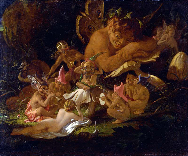Puck and Fairies-from-A Midsummer Night's Dream